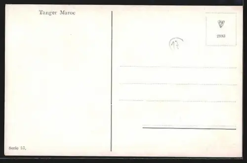 AK Tanger, Ortspartie mit Kindern auf dem Boden sitzend