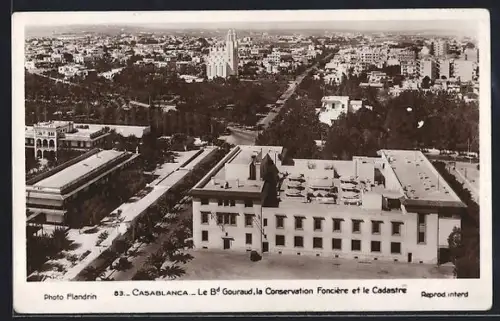 AK Casablanca, Le Boulevard Gouraud, la Conservation Foncière et le Cadastre