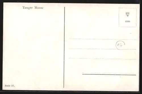 AK Tanger, Maroc, Blick über die Stadt mit Uferpartie