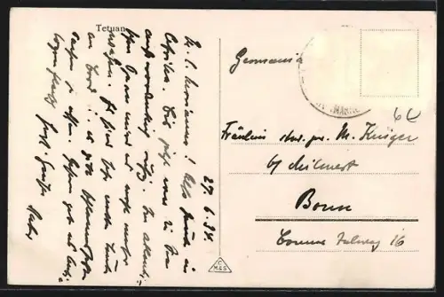 AK Tetuan, Blick auf die Stadt und Umland