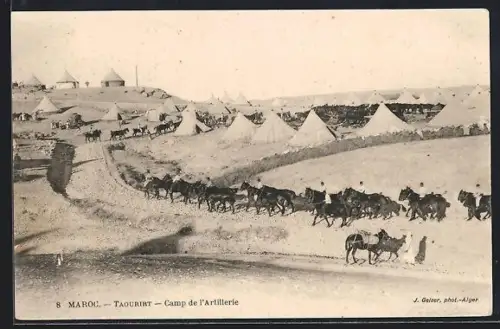 AK Taourirt /Maroc, Camp de l`Artillerie