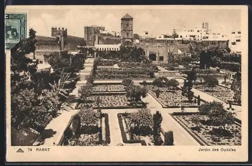 AK Rabat, Jardin des Oudaias