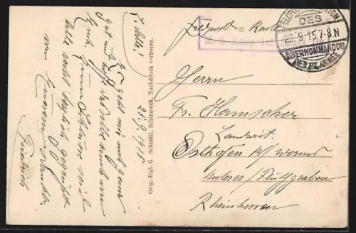 AK Schirmeck /Vogesen, Totalansicht aus der Vogelschau