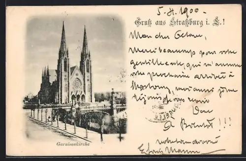 AK Strassburg i. E., Garnisonkirche
