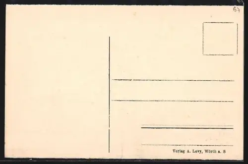 AK Wörth a. S., Französisches Armeedenkmal