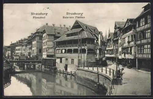 AK Strassburg, Partie am Pflanzbad