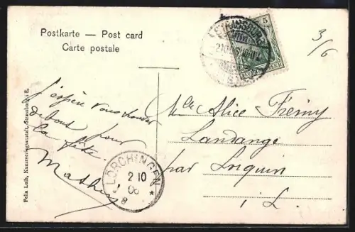 AK Strassburg, Partie am Pflanzbad