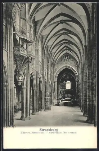 AK Strassburg, Münster, Mittelschiff