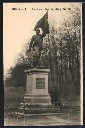 AK Wörth, Denkmal des Inf.-Reg. Nr. 88