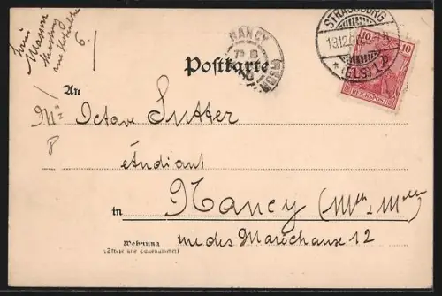 AK Strassburg i. E., Kath. Vereinshaus