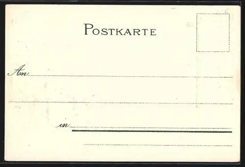 Lithographie Strassburg, Hauptrestaurant i. d. Orangerie, Wappen