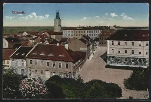 AK Rakovnik, Stadt aus erhöhter Perspektive