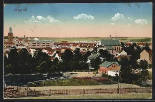 AK Rakovnik, Ort aus erhöhter Perspektive