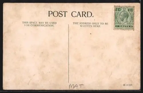 AK Malta, Grand Harbour, Hafenpartie, Dampfer