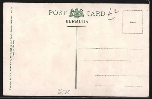 AK Hamilton Harbour /Bermuda, Steamer entering the harbor