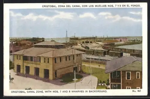 AK Cristobal /Canal Zone, Cristobal with Nos. 7 and 8 wharfes in background