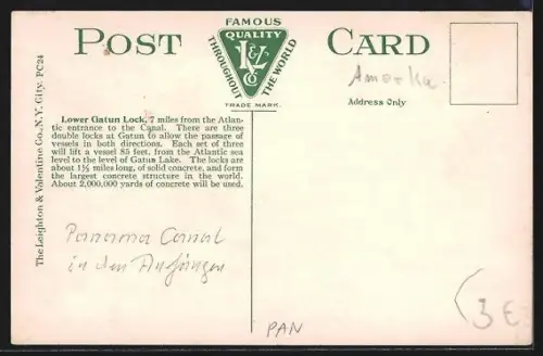 AK Panama, Lower Gatun Lock