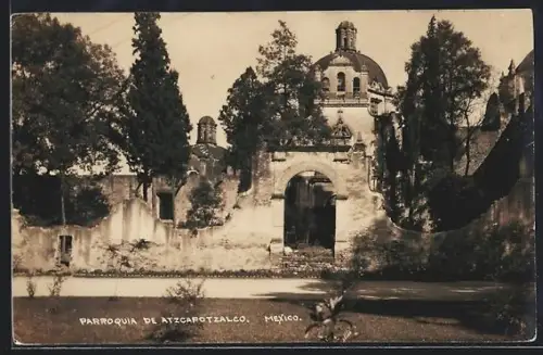 Foto-AK Atzcapotzalco, Parroquia de Atzcapotzalco