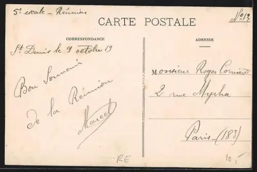 AK Saint-Leu /Réunion, Pont sur la Petite Ravine