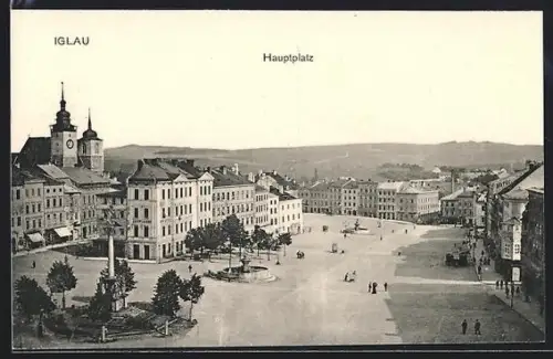 AK Iglau, Blick auf den Hauptplatz