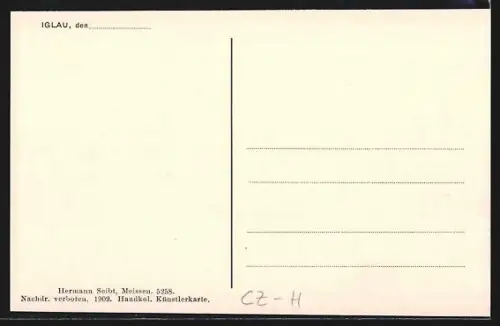 AK Iglau, Blick auf den Hauptplatz