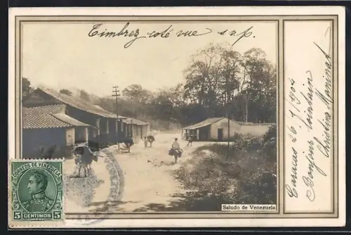 AK Venezuela, Calle de un pueblo