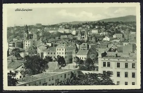 AK Sarajevo, Süden der Stadt über den Dächern