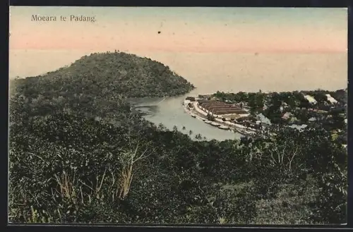 AK Moeara te Padang, Uferpartie mit nahestehenden Häusern