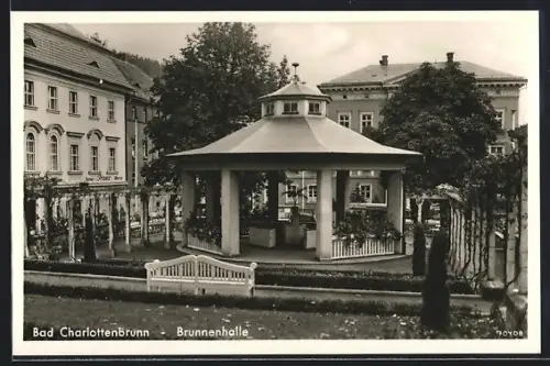 AK Bad Charlottenbrunn, Brunnenhalle