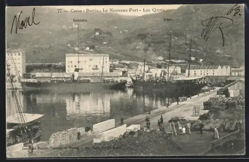 AK Bastia /Corse, Le Nouveau Port, Les Quais