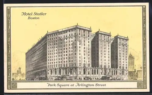 Künstler-AK Boston, MA, Park Square at Arlington Street