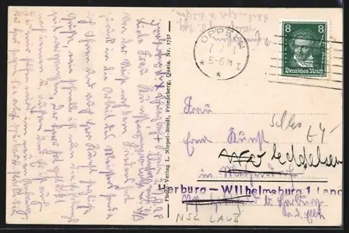 AK Bad Schwarzbach im Isergebirge, Landschaft mit Dresslerberg