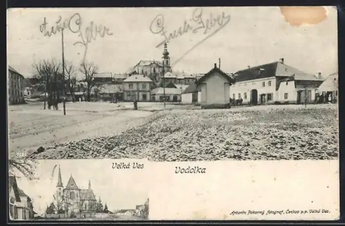 AK Vodolka, Panorama, Velká Ves