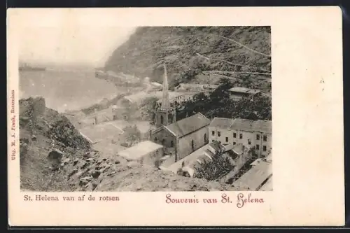 AK St. Helena, Panorama van af de rotsen