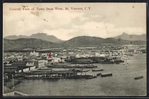 AK St. Vincent, General View of Town from West