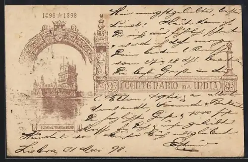 Lithographie Belem, Torre de Santa Maria