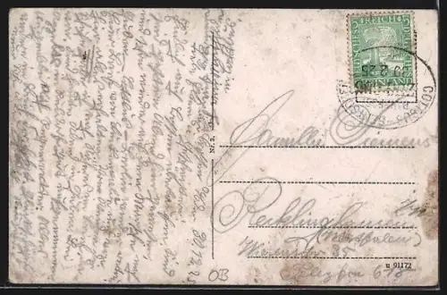 AK Crossen / Krosno Odrz, Ortsansicht