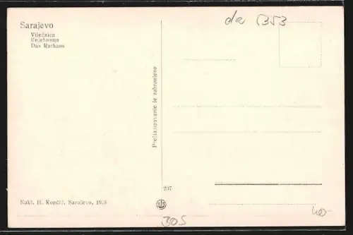 AK Sarajevo, Partie am Rathaus