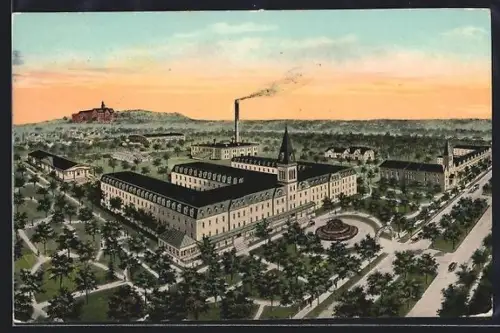 AK Milwaukee, WI, Sacred Heart Sanitarium, St. Mary`s Hill in the distance