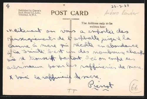 AK Trinidad, Cutting and Carting Sugar Cane