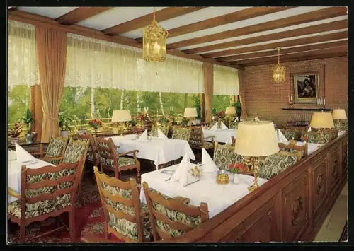 AK Höpen b. Schneverdingen, Hotel-Landhaus Höpen, Innenansicht