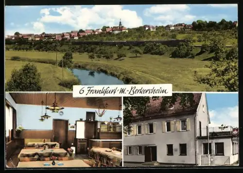 AK Frankfurt a. M.-Berkersheim, Gaststätte Steinmetz, Innenansicht, Teilansicht