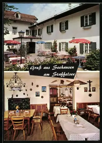 AK Seehausen am Staffelsee, Gasthof zum Stern, Innenansicht