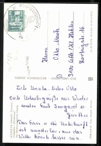 AK Werder /Havel, Ferienheim Glindowsee der Handwerkskammer Leipzig