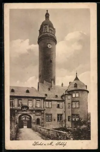 AK Höchst a. M., Blick zum Schloss