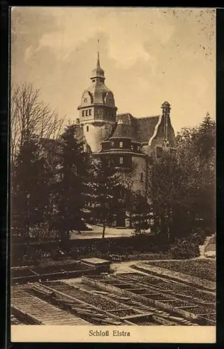 AK Elstra, Blick zum Schloss