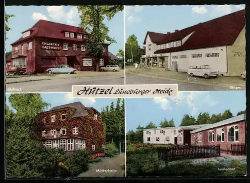 AK Hützel, Gasthaus Ehlbeck, Mütterheim & Immenhof