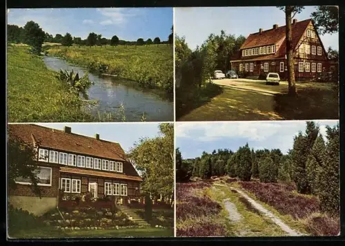 AK Hützel /Lüneburger Heide, Gasthaus und Pension Grunwald