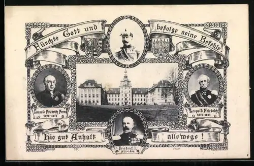 AK Herzog Friedrich I. von Anhalt, Herzog Leopold Friedrich von Anhalt, Herzog Leopold Friedrich Franz von Anhalt