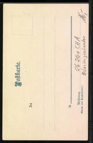 Künstler-Lithographie Willy Stoewer: Kreuzer Hertha in der Südsee, Ostasiengeschwader